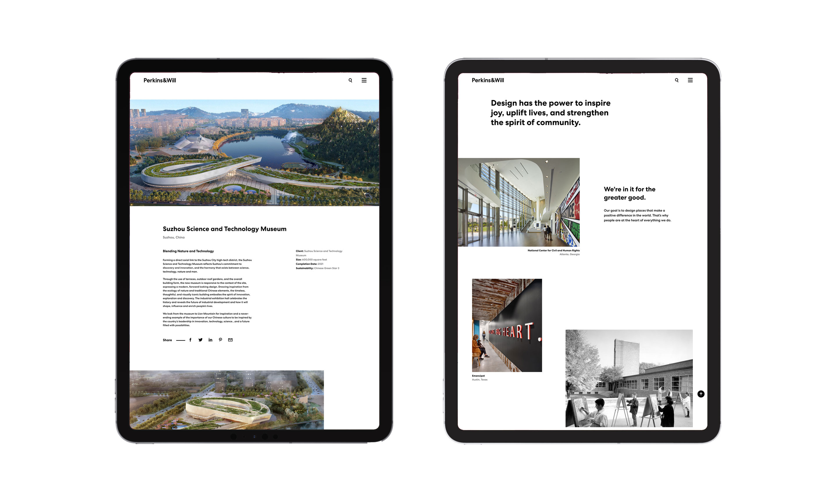 Perkins & Will interior pages